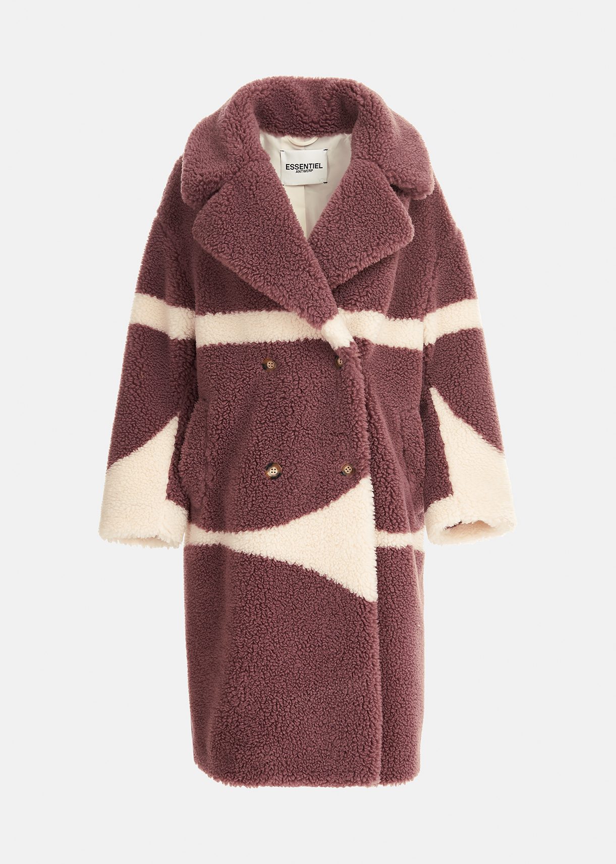 teddy coat purple